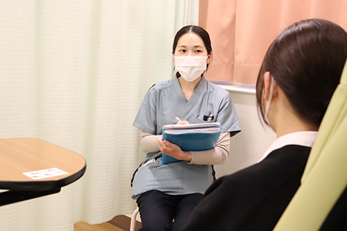 問診により栄養評価中